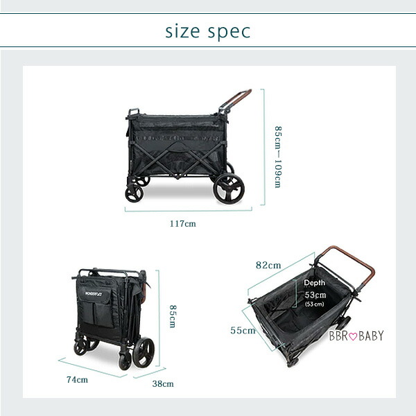 お取り寄せ/ワンダーフォールド PXL ラージ ペット ストローラー