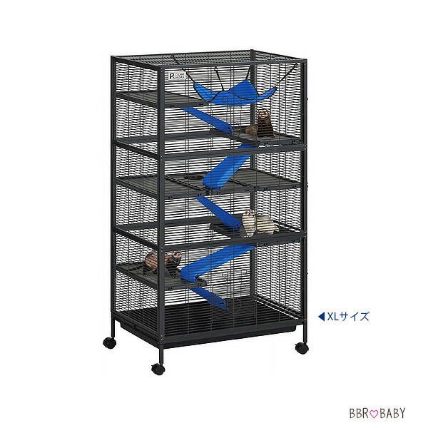 Betisef スモール アニマル ペット ケージ 大型 キャスター付き