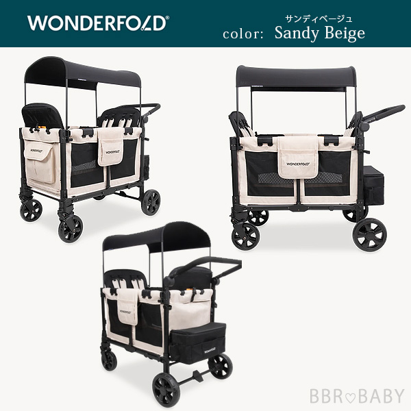 ワンダーフォールド W4 エリート プロ ストローラー ワゴン キャノピー