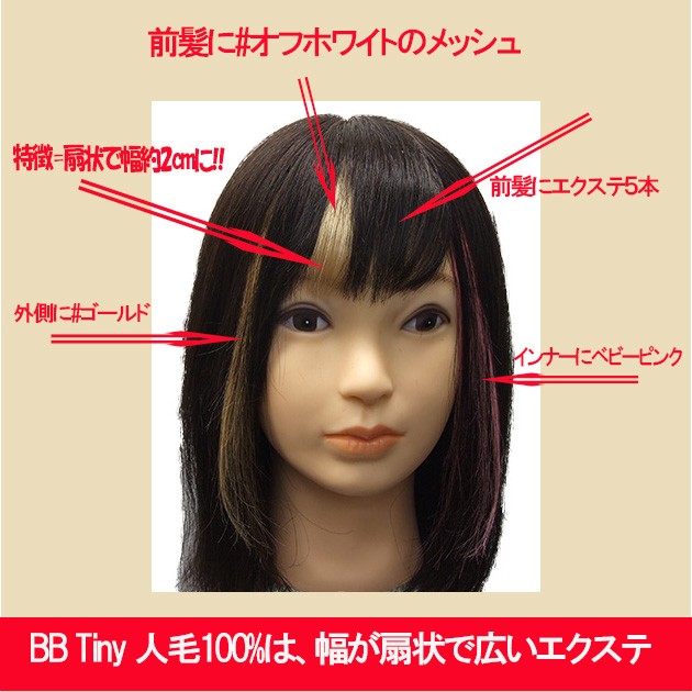楽天市場】人毛100% 極小チップエクステ20cm4本セット♪1本約
