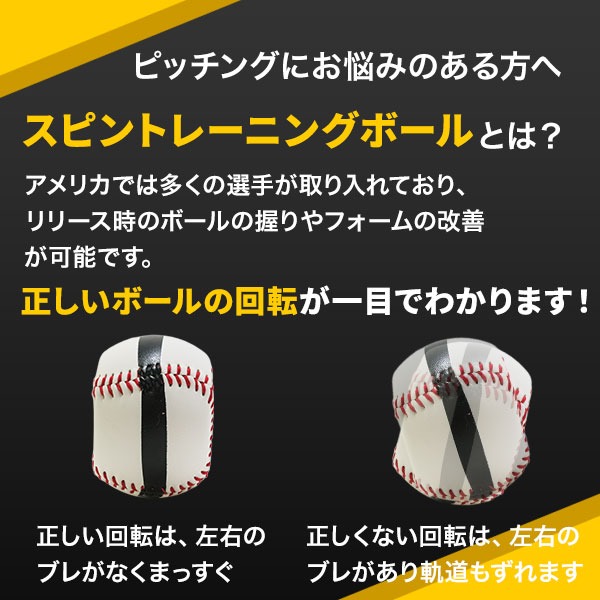 レビューで手袋ホルダー贈呈 野球 練習 スピントレーニングボール 4