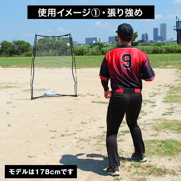 【新品未使用】〇ポータブル野球練習ネット 〇 野球 練習 マルチスポーツネット 1.9×1.4m バッグ付き 壁あて