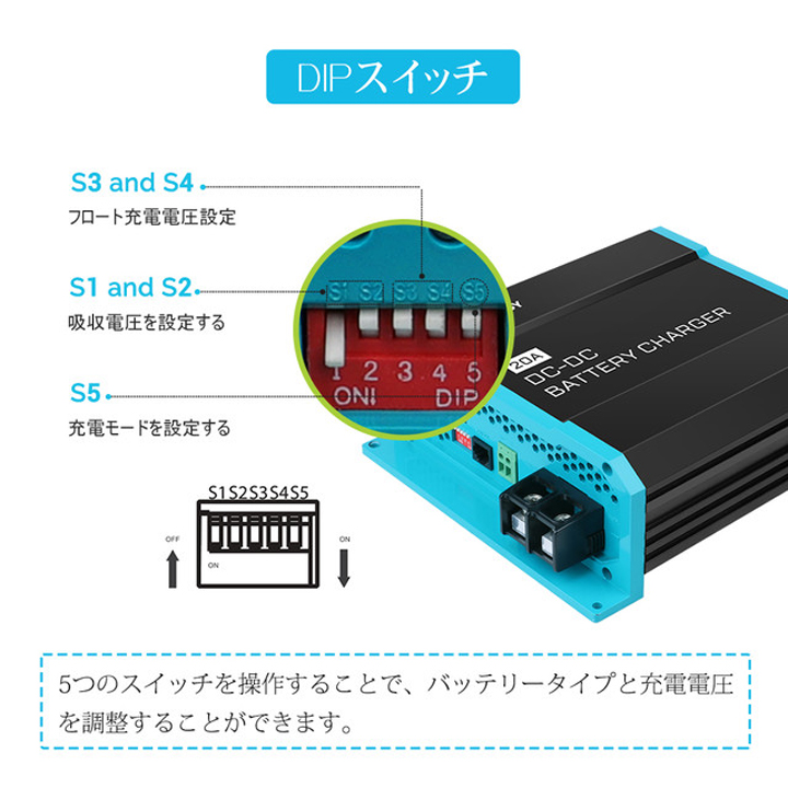 レノジー RENOGY DC-DCシリーズ 走行充電器 12V 20A （返品不可