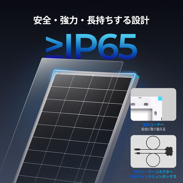 RENOGY（レノジー） RENOGY 200W 24V N型高効率 ソーラーパネル （返品