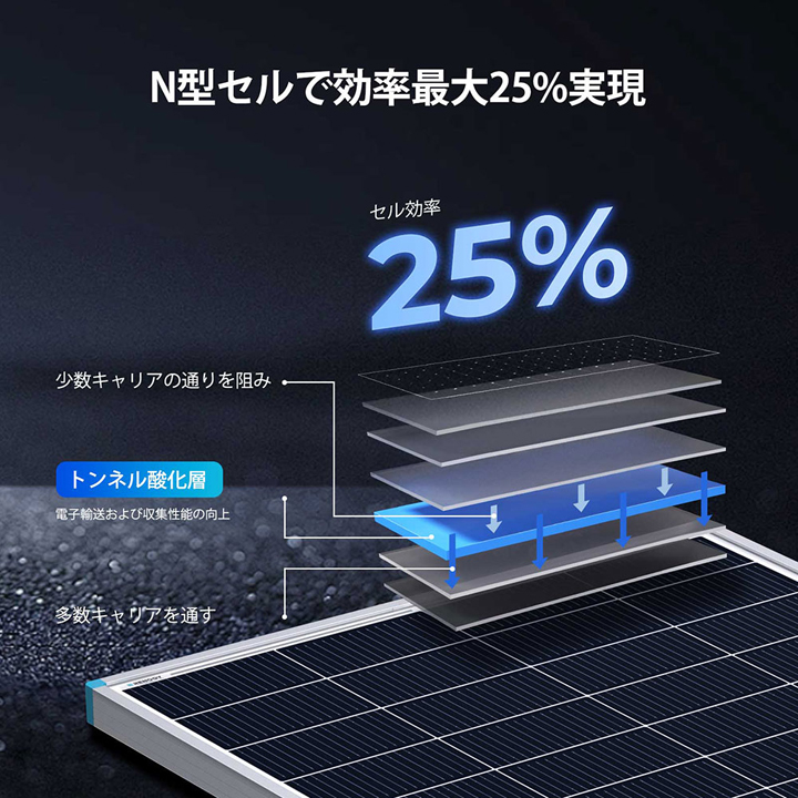 RENOGY（レノジー） RENOGY 200W 24V N型高効率 ソーラーパネル （返品
