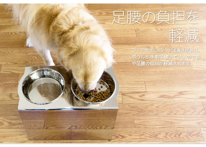 犬 食器台 食器スタンド フードボウル おしゃれ スタイリッシュ Ours