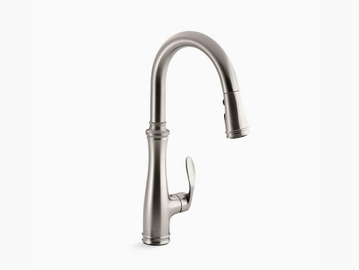 キッチン 水栓 シャワー 混合水栓 KOHLER Bellera ベレラ ステンレス 吐水口高25.9cm K-560-VS 代引決済不可