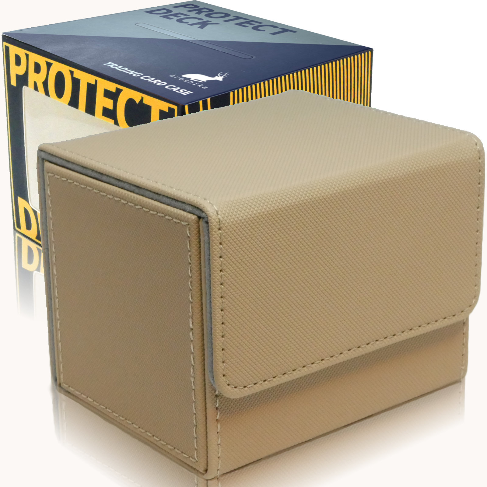 デッキケース レザー ポケモンカード 等の トレカ 収納に アレシカ