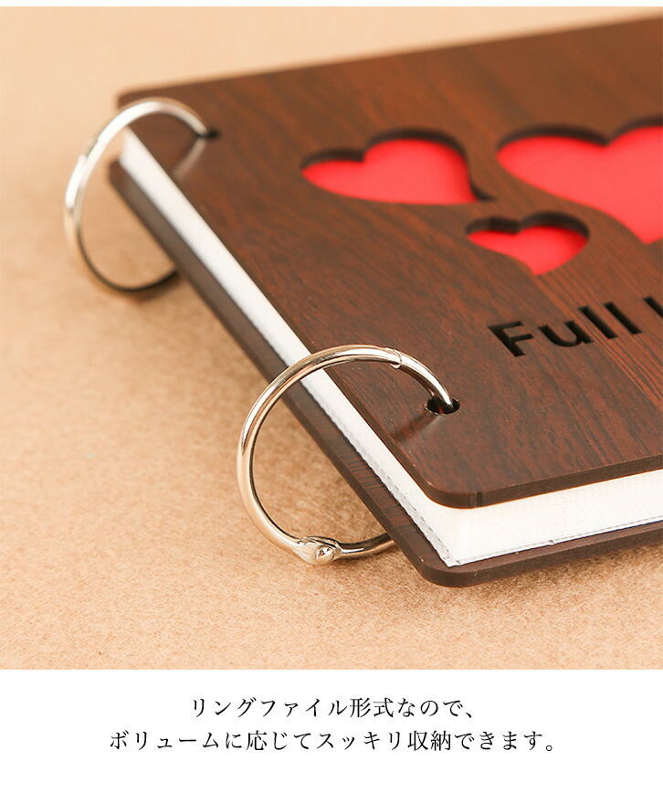 アルバム フォトブック 木製 チェキ カバー 記念日 誕生日 結婚式