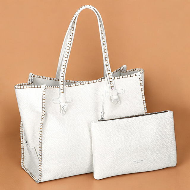 未使用 GIANNI CHIARINI ジャンニキャリーニ ホワイトトートバッグ ジャンニキアリーニ トートバッグ レディース ブランド GIANNI