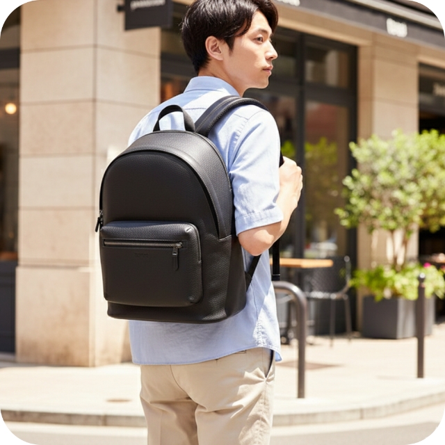 COACH コーチ バックパック リュック メンズ レザー CX141 QB BK