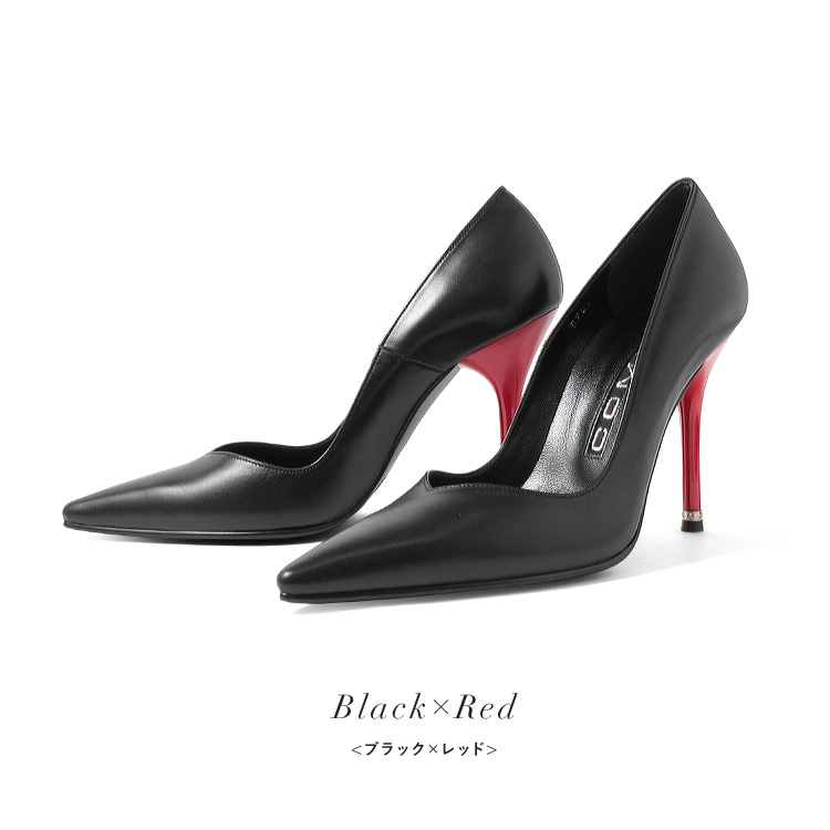 COMEX ブラック ハイヒール ポインテッドトゥ 5092 パンプス コメックス パンプス ハイヒール ポインテッドトゥ ヒール10cm