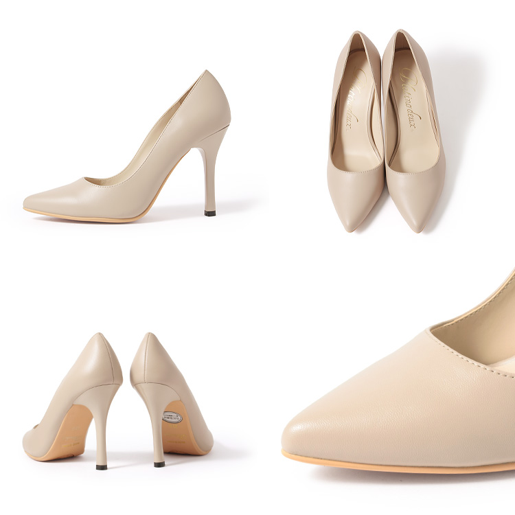 美品 ペリーコ パンプス ヒール6.5cm 36 ピンクベージュ