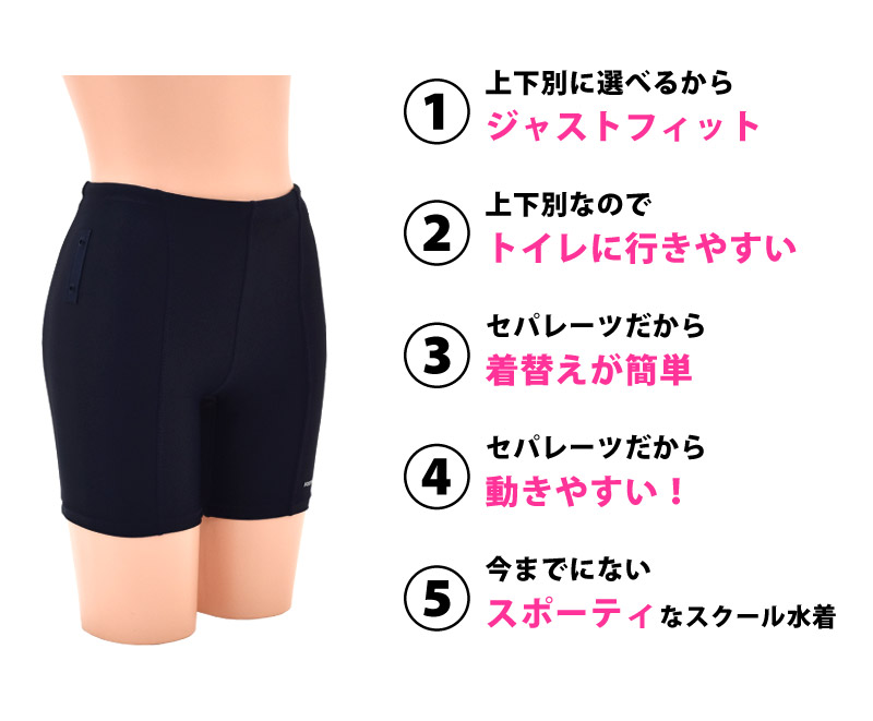 FOOTMARK スクール水着 ボトム 単品 フットマーク 超はっ水 UV