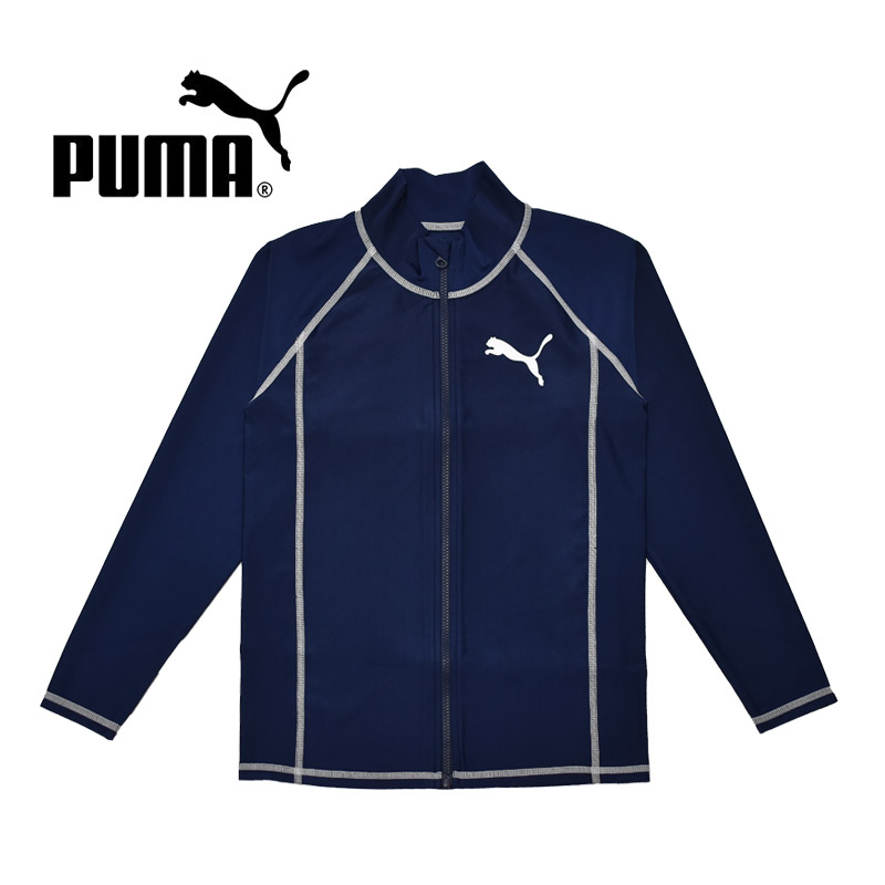 PUMA（プーマ） キッズ ラッシュガード スイム フルジップ 長袖