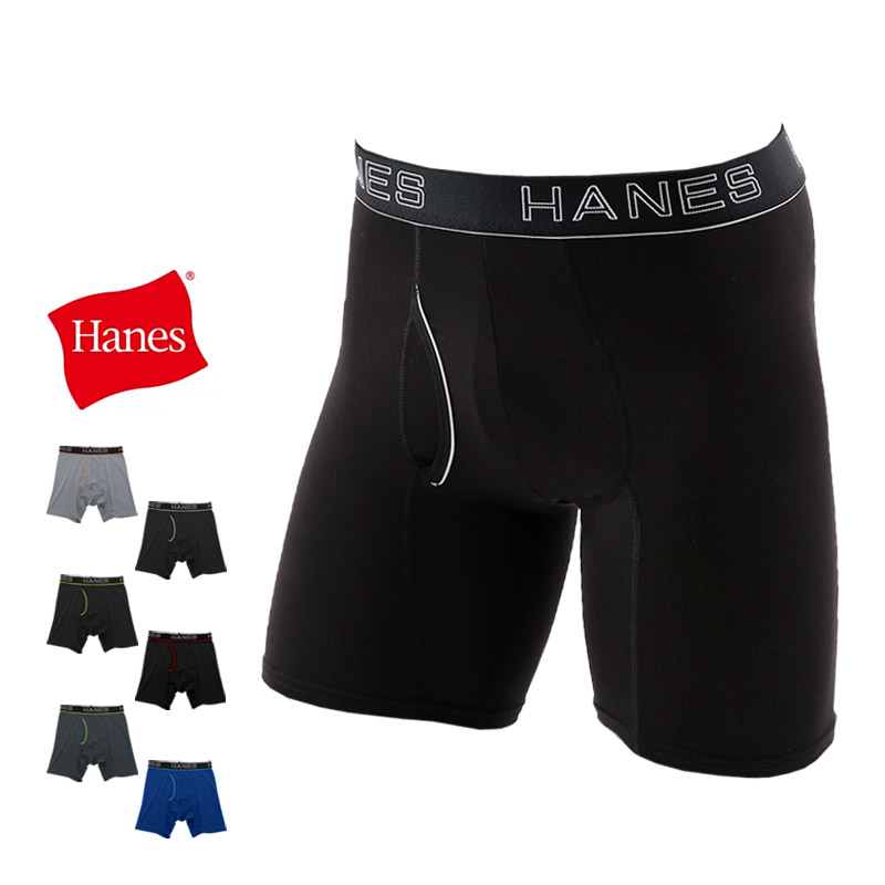 Hanes ボクサーパンツ 吸汗速乾 ボクサーブリーフ 抗菌防臭 紳士