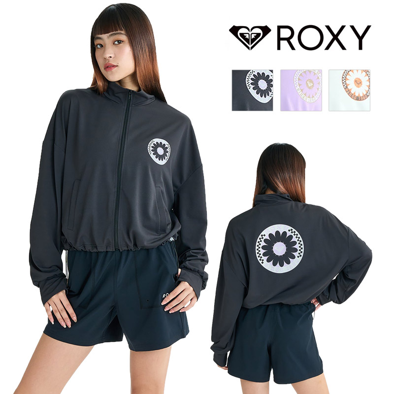 値下げ 送料無料 ラッシュガード レディース ROXY ロキシー ジャケット 長袖 UVカット 吸汗速乾 スキンケア 近赤外線カット WILDFLOWERZIP RLY252024 メール便