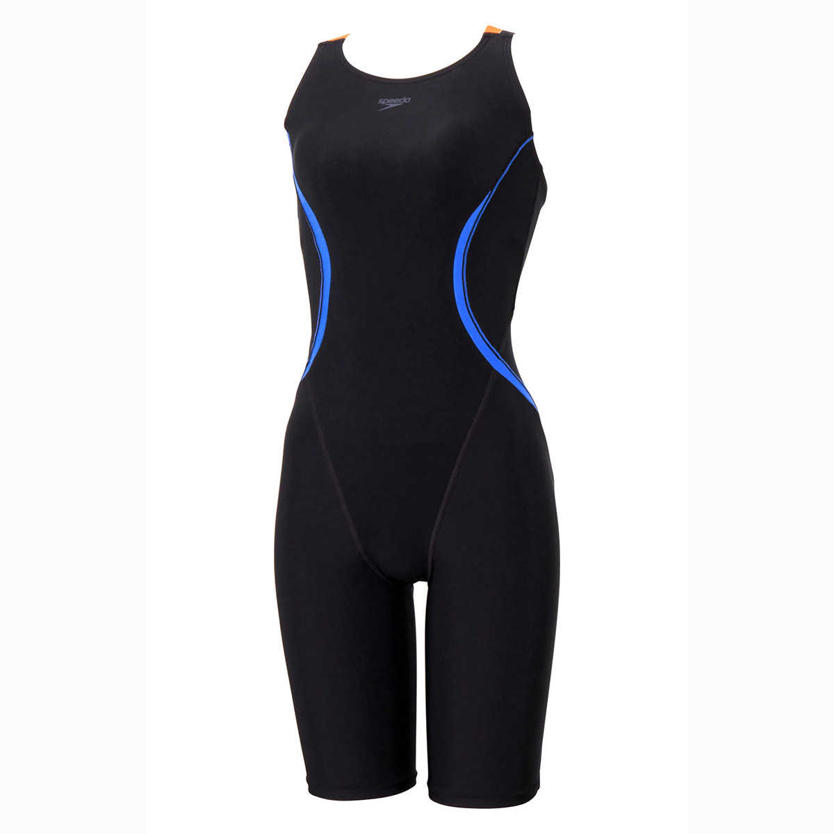 スピードSpeedo競泳用水着 ブラックブルー　レディースL ワンピース speedo（スピード） 値下げ 送料無料 フィットネス水着 レディース