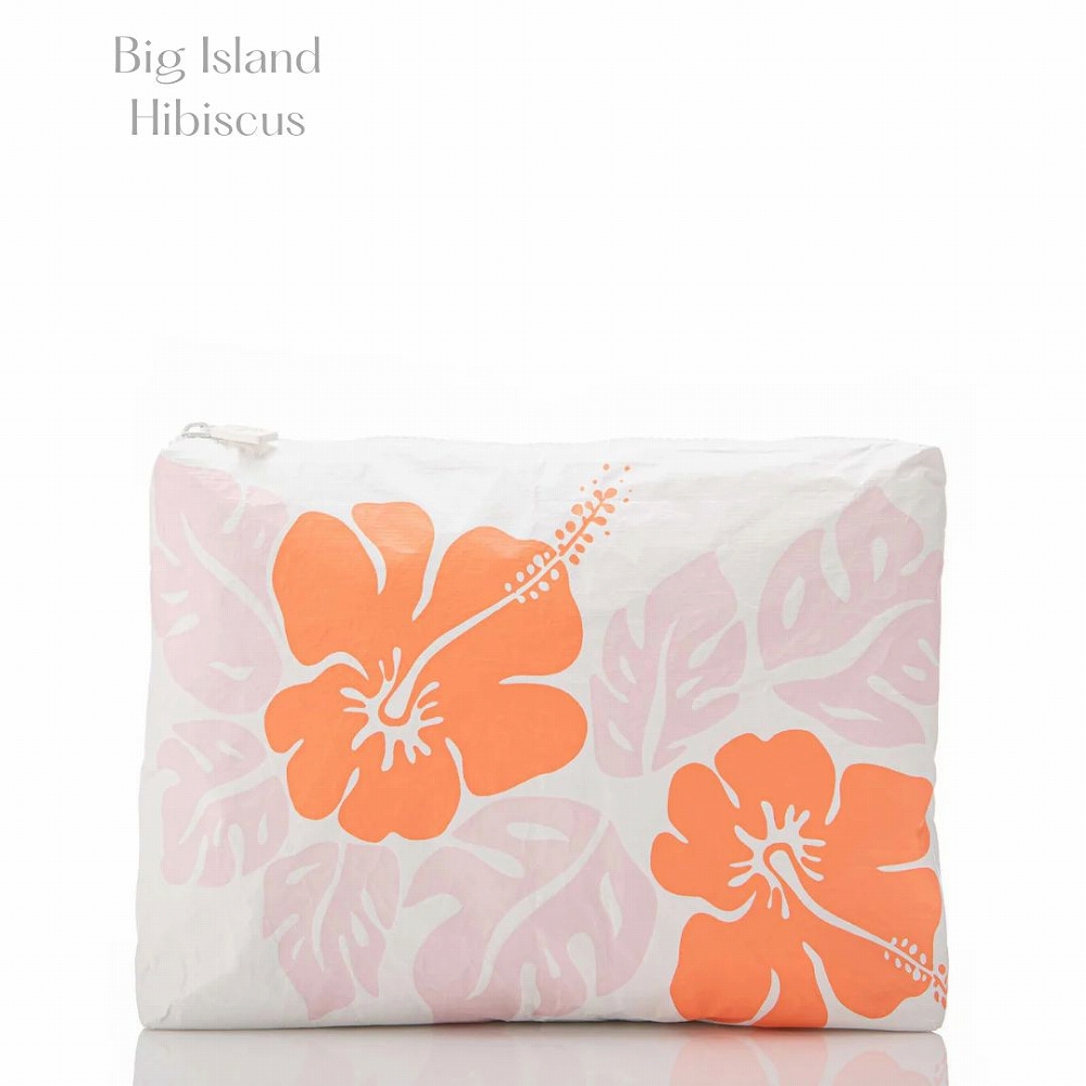 ☆限定品☆Aloha Collection花柄ポーチ ALOHA アロハコレクション ミディアムポーチ 人気ブランド 新作
