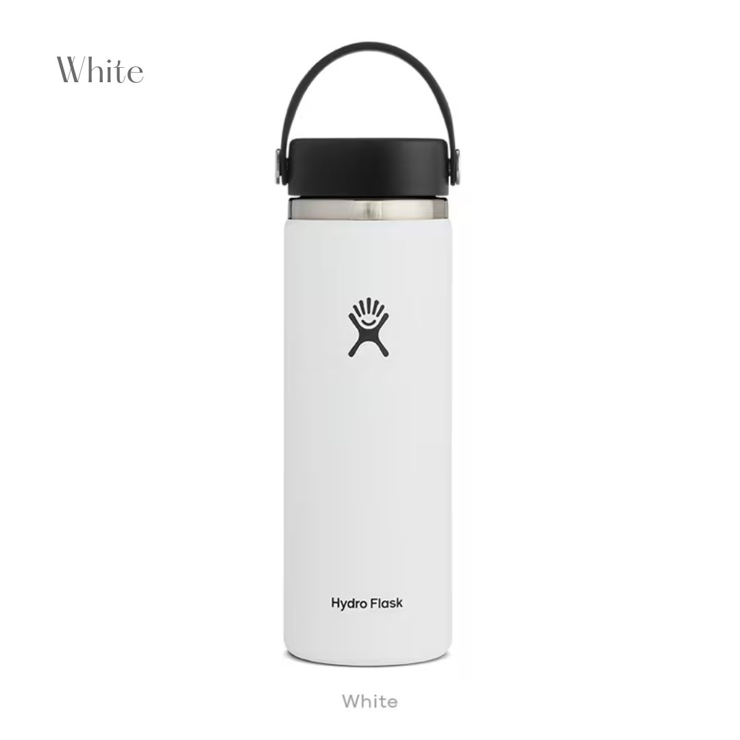 Hydro Flask 20oz 水筒 ホワイト ブラック HYDRO FLASK（ハイドロフラスク） 20oz 新作 人気ブランドボトル 水筒