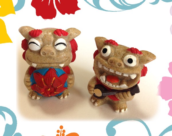 シーサー置物 ペアシーサー 乾杯 泡盛 厄除け魔除け お守り 沖縄お土産