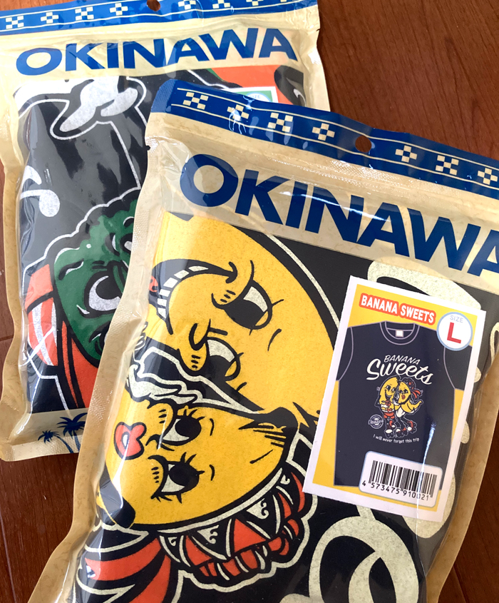 沖縄Tシャツbanana sweets バナナ スイーツ ネイビー : okinawa マリン