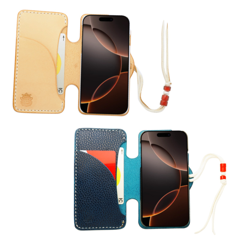 iPhone14 Pro / iPhone 14 ケース 手帳型 本革 WINGLIDE