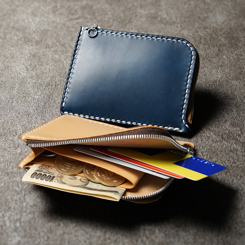 L字ファスナーウォレット ブッテーロ ミニ財布 ミニウォレット