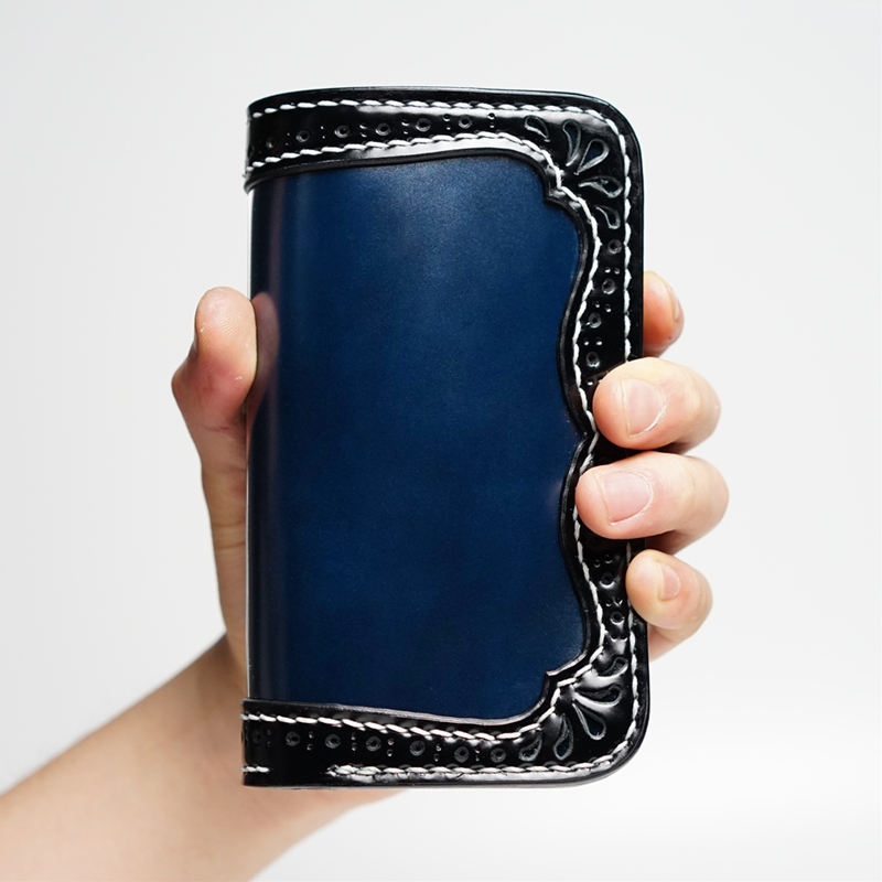 週末限定価格Black sign コードバン皮ウォレット 週末限定価格Black sign コードバン皮ウォレット