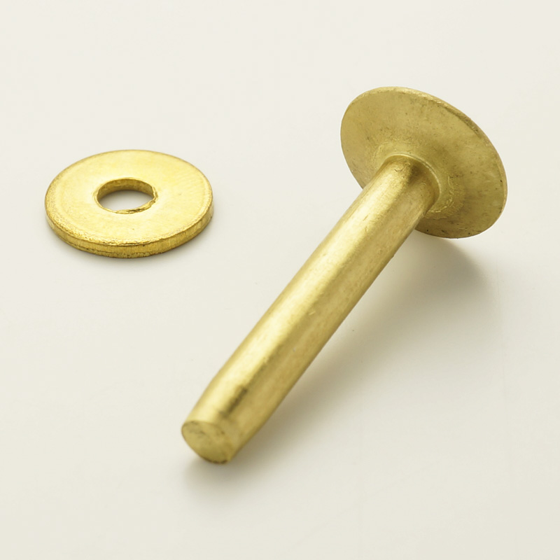 LA購入＊イエローページ＊アングラ＊純銅メタル＊真鍮ソリッドブラス 真鍮リベット（ブラスリベット）（Brass Rivet）#9×1インチ 50