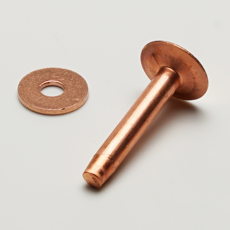 コパーリベット（銅製リベット）（Copper Rivet）#9×1インチ 50セット レザークラフト 金具 革 かしめる カシメ : parts- rivet-copper-9-1 : ビーズ屋公ちゃん - 通販 - Yahoo!ショッピング