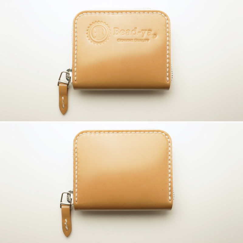 ラウンドジップウォレットミニ コードバン ラウンドファスナー