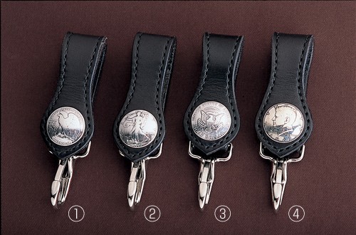 ノーマルキーホルダー黒 ベルトループ キーリング キーケース