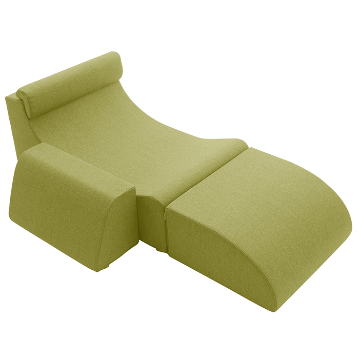 ソファ 座椅子 サイドテーブル ベンチ ソファー 1人掛け 日本製 おしゃれ 緑 グリーン SLT-3250GN｜beads-sofa