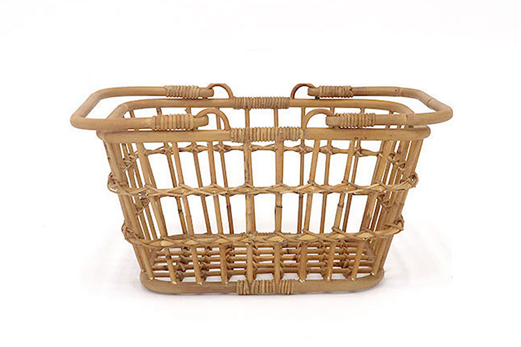 ナチュラル雑貨 シンプル トランク風 収納 収納箱 バスケット ラタン