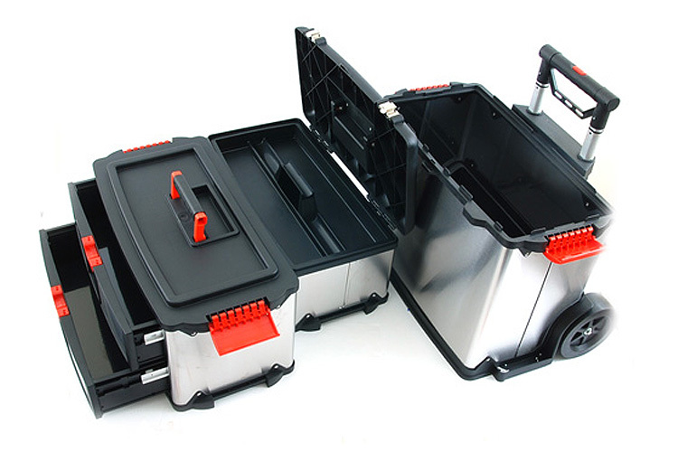 工具ケース 工具箱 工具収納 ハンドル付き キャスター付き デザイン性