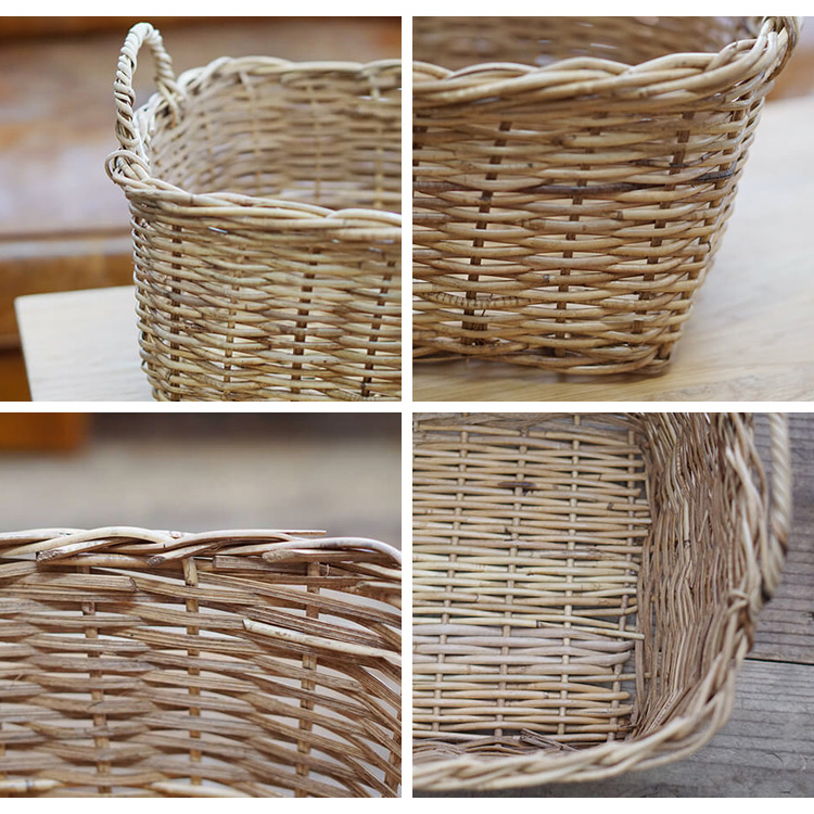 ラタン バスケット かご カゴ 籠 収納ボックス 収納ケース 小物収納