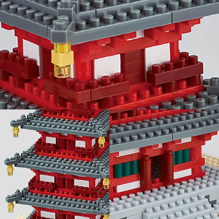 ブロック ナノブロック セット ミニチュア ジオラマ 日本 工作
