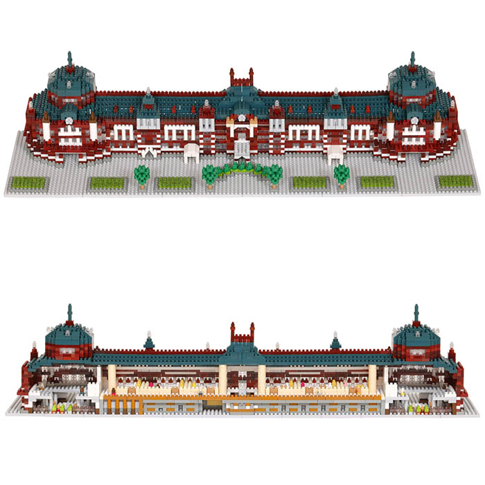 ブロック ナノブロック 東京駅 デラックス 工作 クラフト セット 趣味