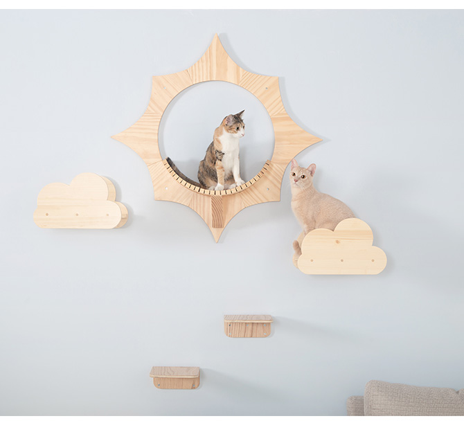 猫 キャットステップ キャットウォーク 壁付け 壁掛け MYZOO マイズー