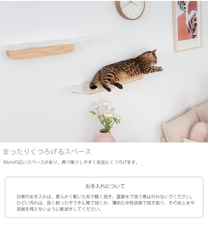 猫用 キャットステップ キャットウォーク 壁付け 壁掛け MYZOO