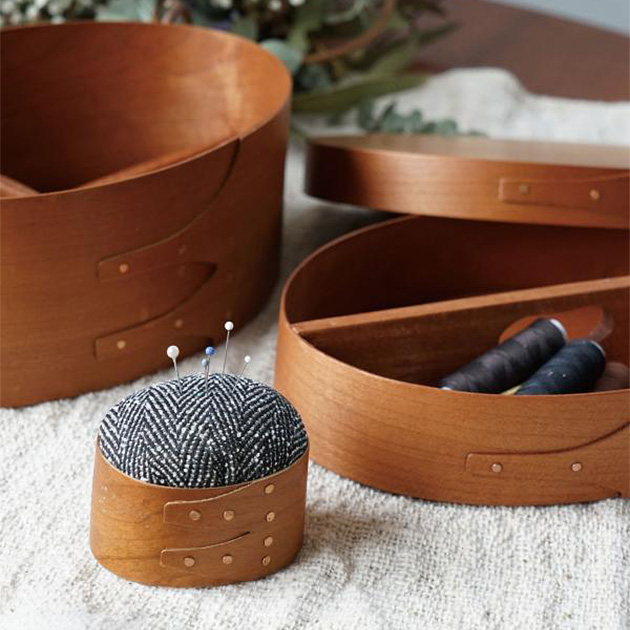 針山 ピンクッション 裁縫 ソーイング 針仕事 天然木製 かわいい