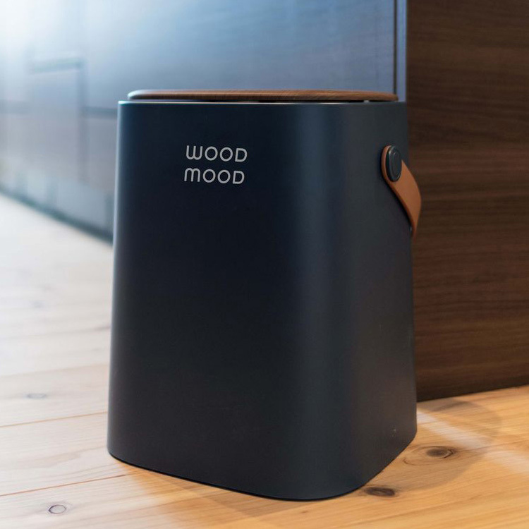 ゴミ箱 ごみ箱 蓋つき 取っ手付き ナチュラル キッチン WOOD MOOD 持ち
