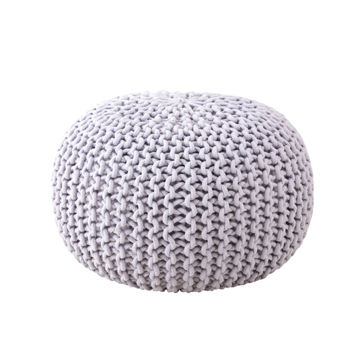 ビーズクッション オットマン 肘掛け サイドテーブル Ne WORKS Pouf プフ インド綿スツール M Φ45×35cm Amerie｜beadsmania-shop｜05