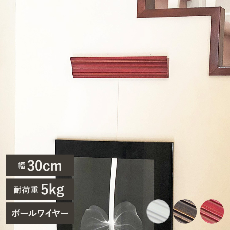 壁掛け飾棚、アイアン風カーテンレール、壁掛けフック シェルフ 棚 ピクチャーレール インテリアレール 壁 フック 日本製