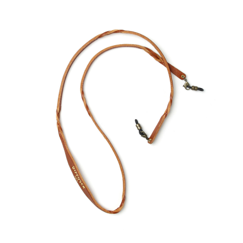 メガネストラップ(ライトブラウン)ラメ入り 眼鏡 チェーン おしゃれ 軽い めがね コード ホルダー ストラップ 紐