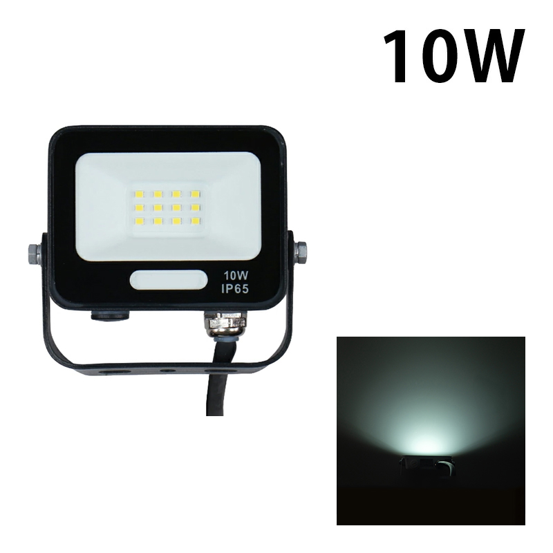 LED投光器 電球色 昼光色 黒 白 10W IP65 屋内 屋外 防塵 耐塵 防水 | Beamtec | 02