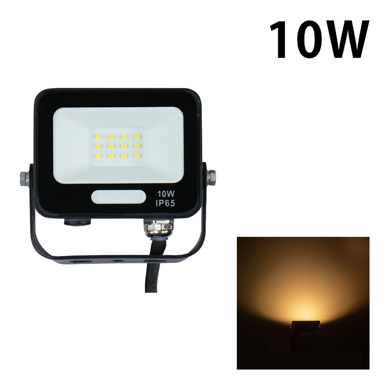 LED投光器 電球色 昼光色 黒 白 10W IP65 屋内 屋外 防塵 耐塵 防水 | Beamtec | 01