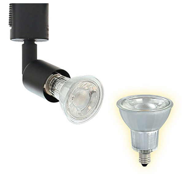 スポットライト LED電球付 配線ダクトレール用 口金 E11 50W 10個