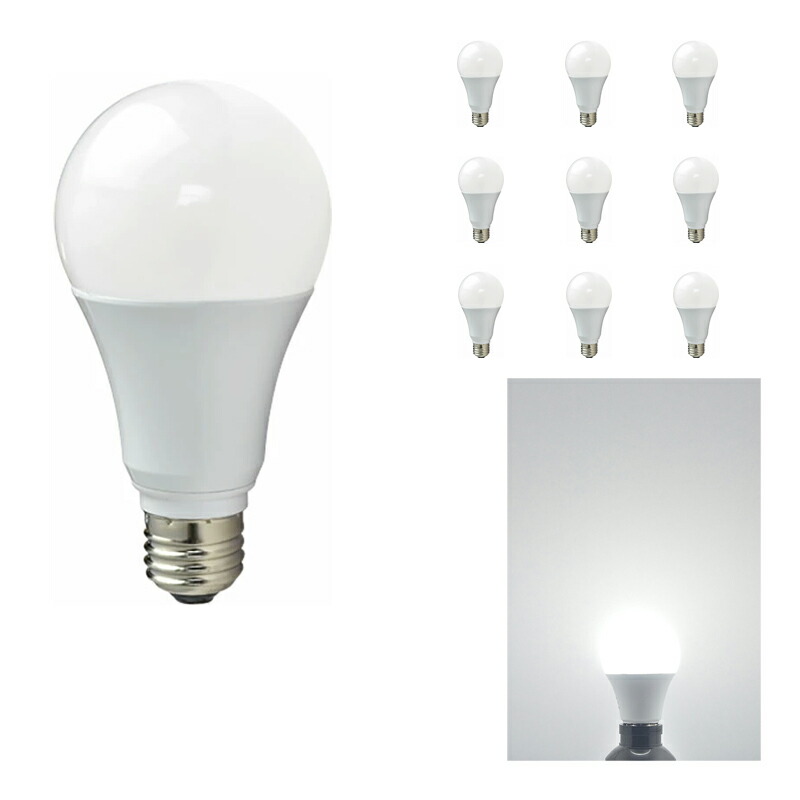 10個セット 1年保証 LED 電球 E26 80W 相当 調光器対応 日亜化学チップ 電球色 昼白色 LDA9-G/Z80/D/BT--10の画像